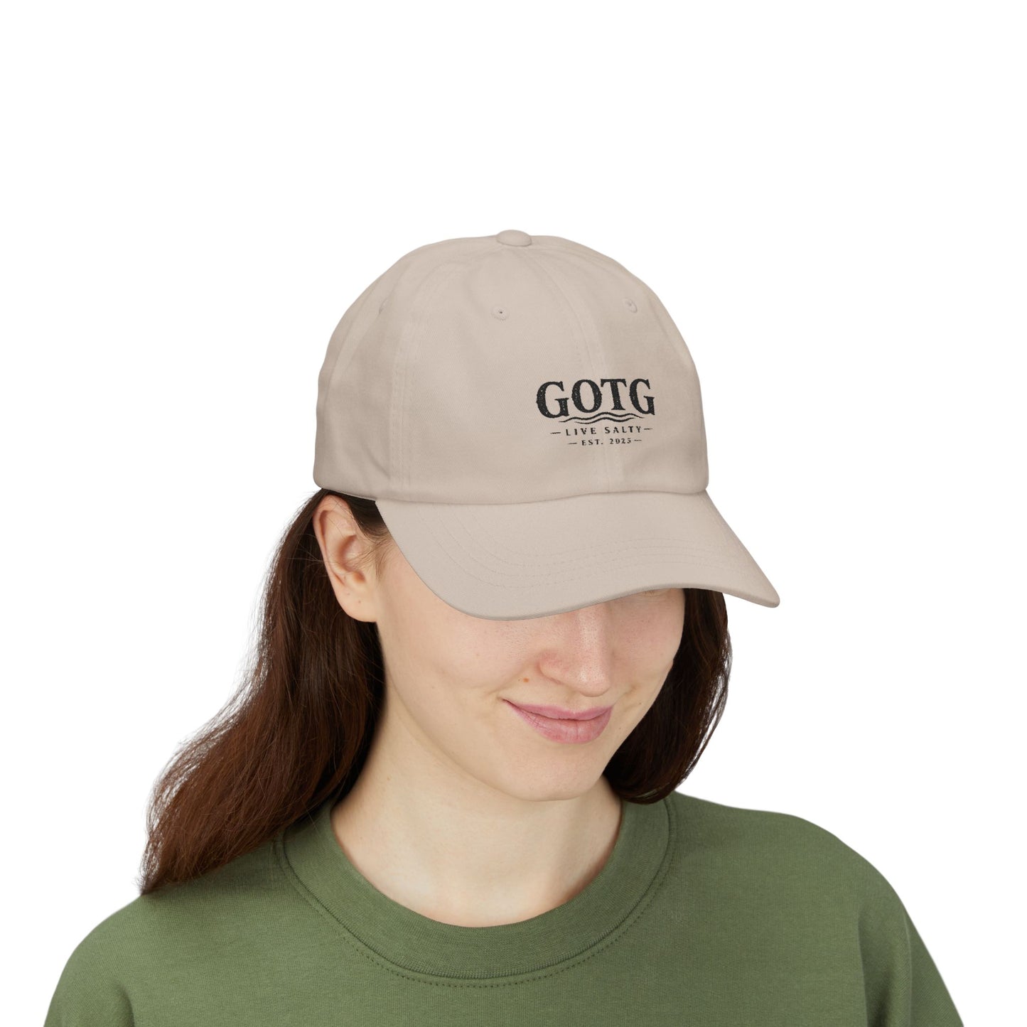 GOTG 'Live Salty' Classic Dad Cap — Embroidered Fishing & Coastal Hat
