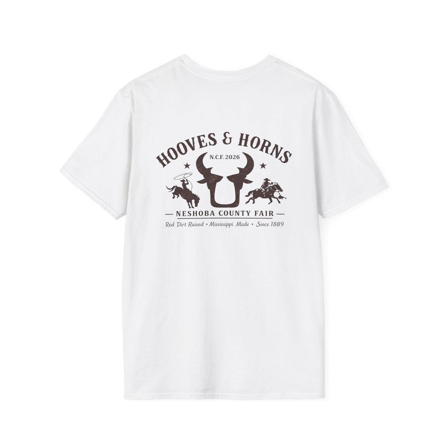 Saddle Up Tee Neshoba County Fair 2026 — Minimal Western Logo T-Shirt