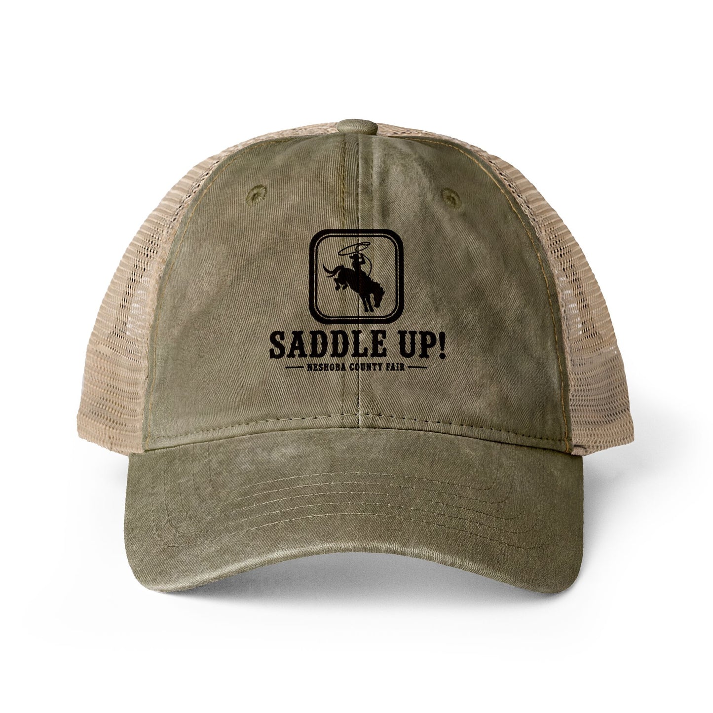 Saddle Up Neshoba County Fair Women's Washed Mesh-Back Cap