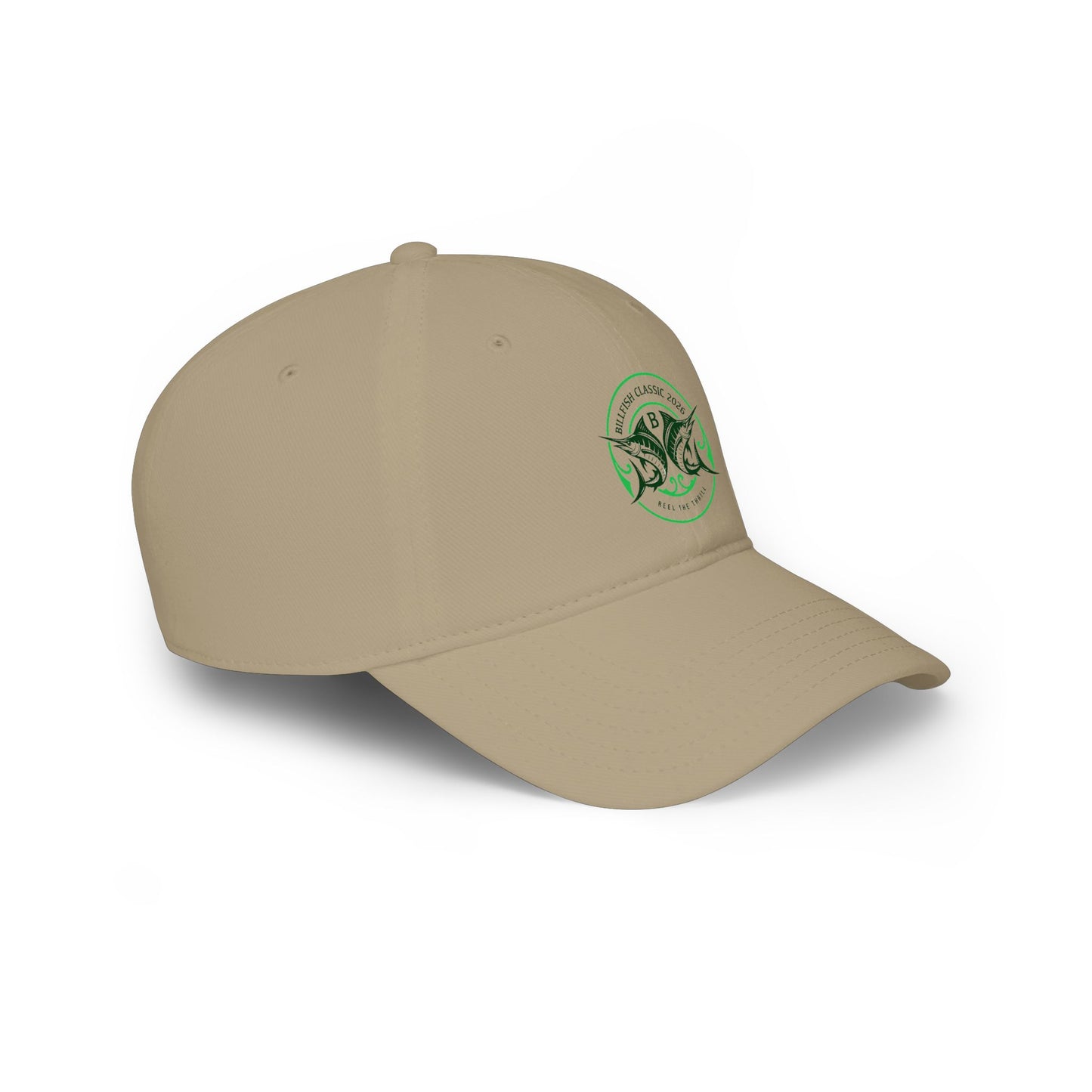 Billfish Classic Green Logo Low Profile Baseball Cap – Vintage Bass Fishing Emblem Hat