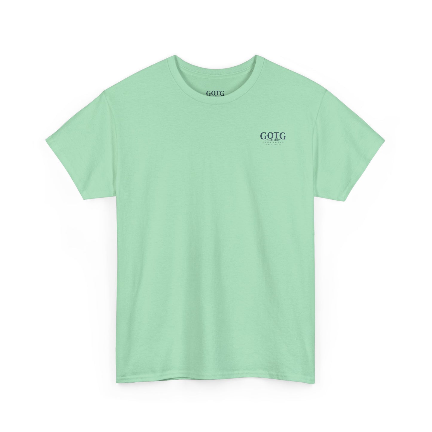 GOTG Saltwater & Salvation Tee — Grace on the Gulf Beach Christian T‑Shirt
