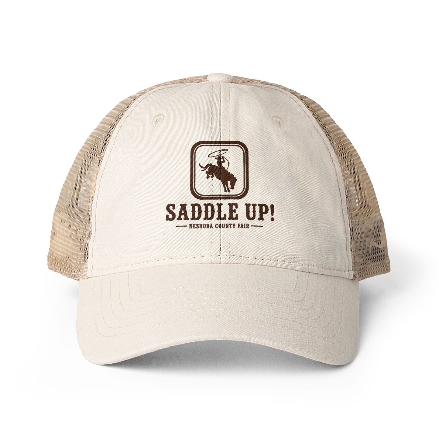 Saddle Up Neshoba County Fair Women's Washed Mesh-Back Cap