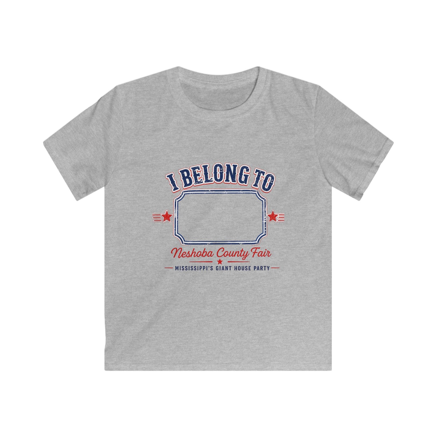 Kids Tee — "I Belong To" County Fair Name-Tag Design
