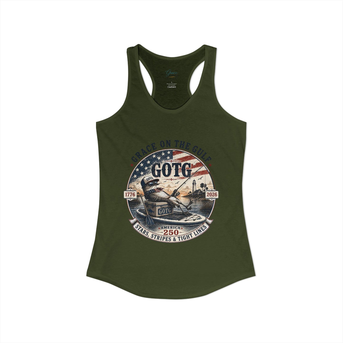 GOTG 250th State Bird Women's Ideal Racerback Tank