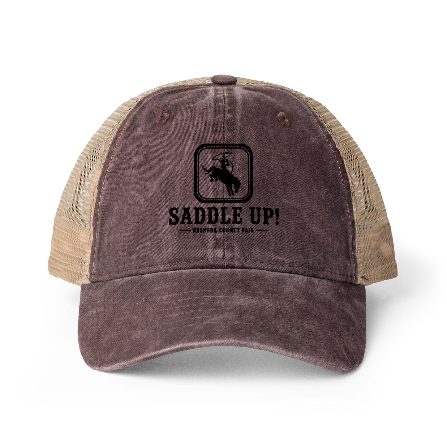 Saddle Up Neshoba County Fair Women's Washed Mesh-Back Cap