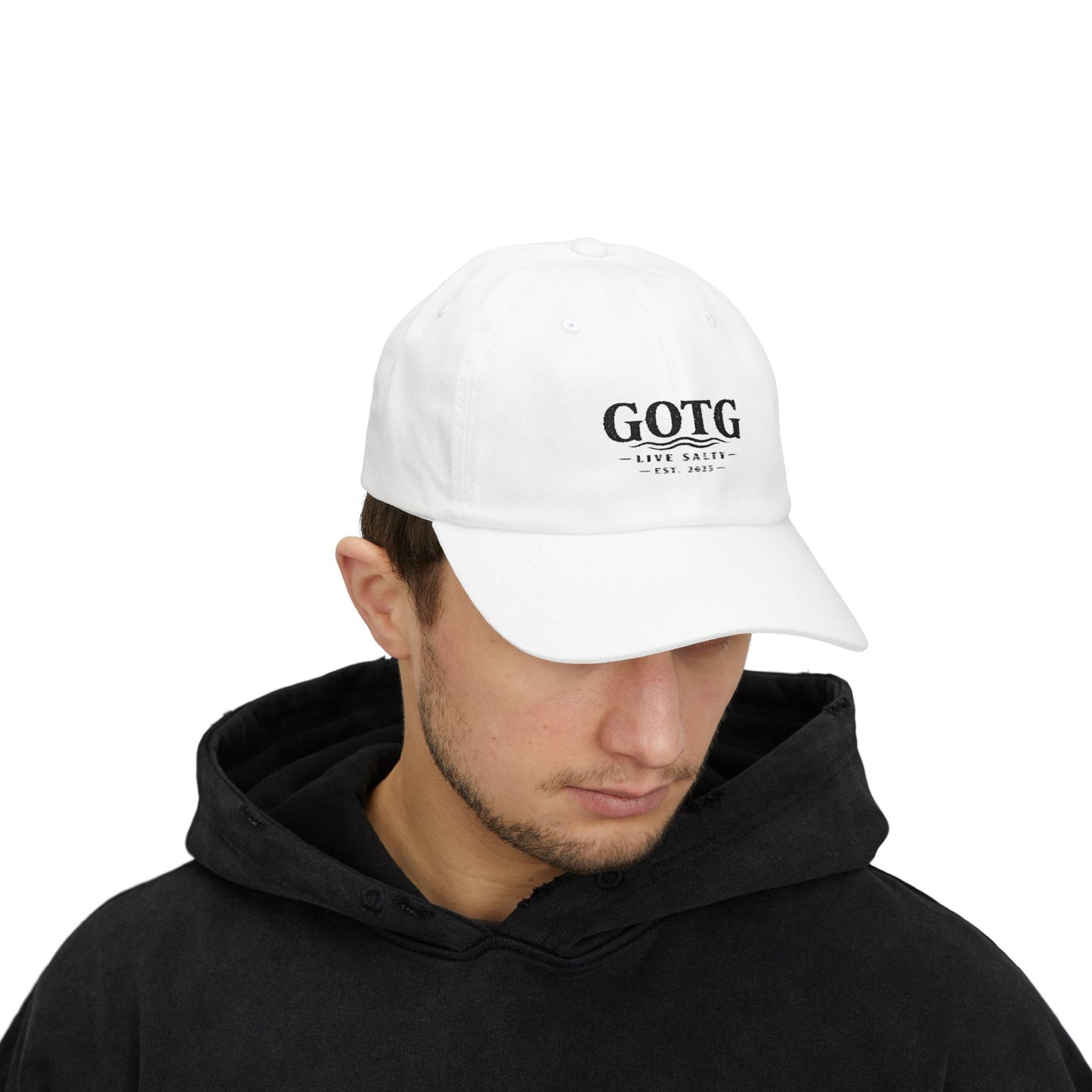 GOTG 'Live Salty' Classic Dad Cap — Embroidered Fishing & Coastal Hat