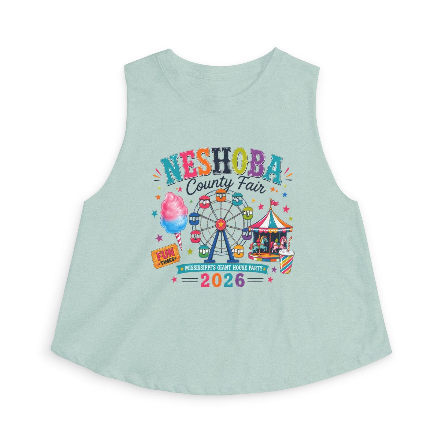 County Fair Crop Top — 'Neshoba County Fair 2026' Festival Graphic Tank