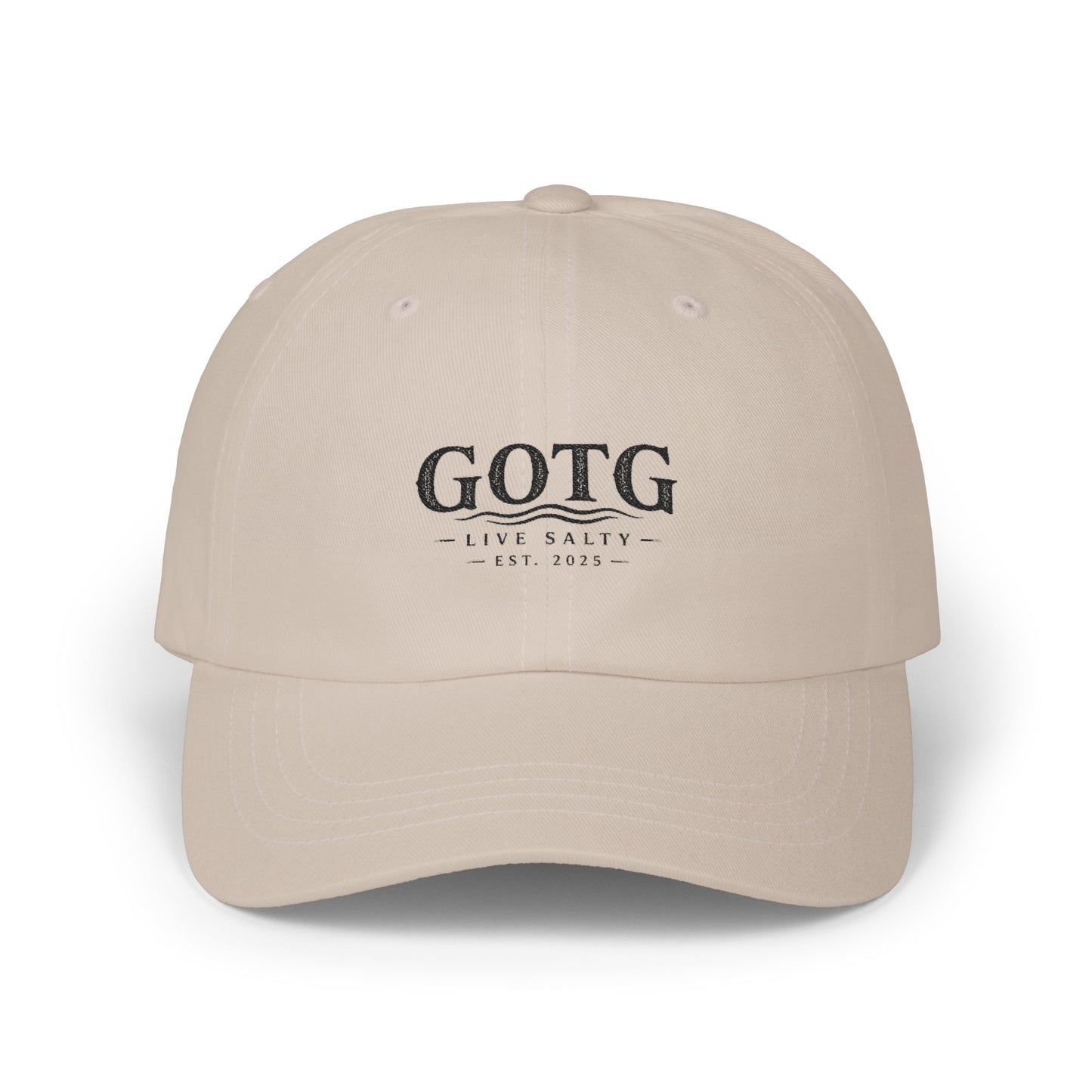 GOTG 'Live Salty' Classic Dad Cap — Embroidered Fishing & Coastal Hat