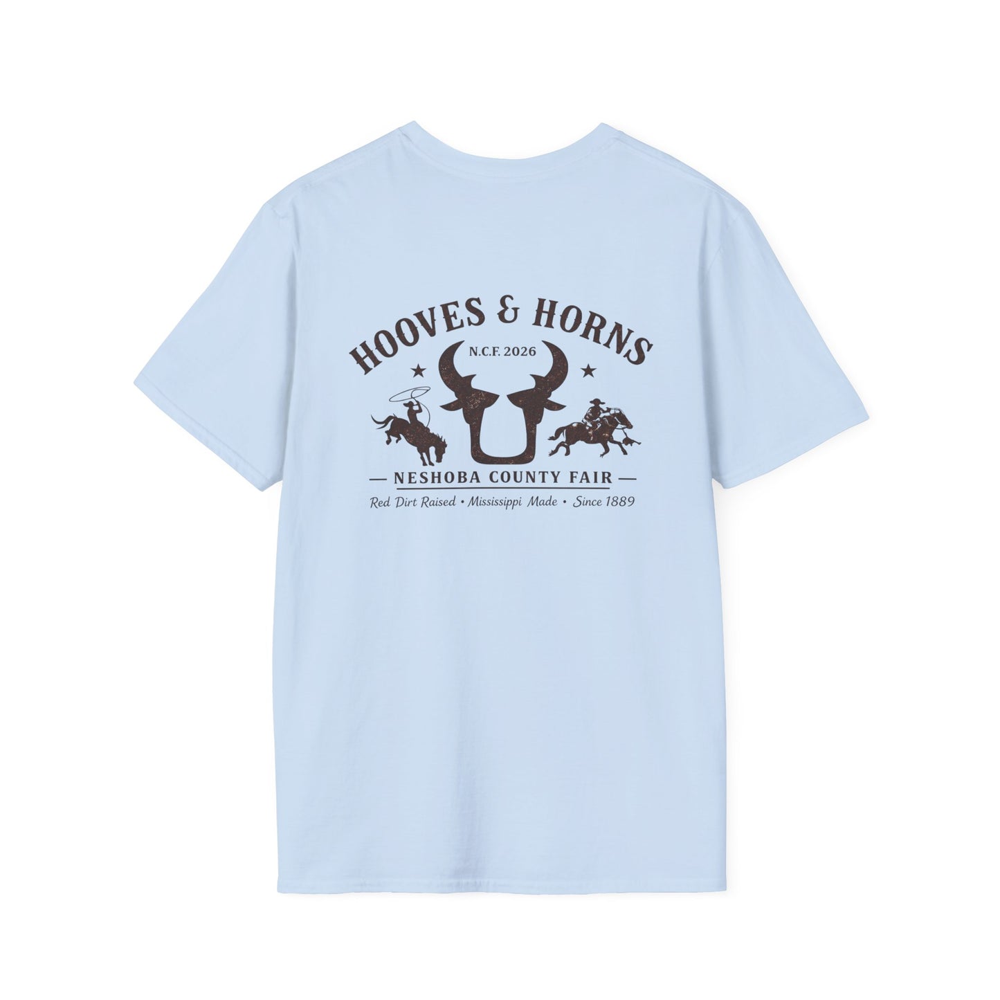 Saddle Up Tee Neshoba County Fair 2026 — Minimal Western Logo T-Shirt