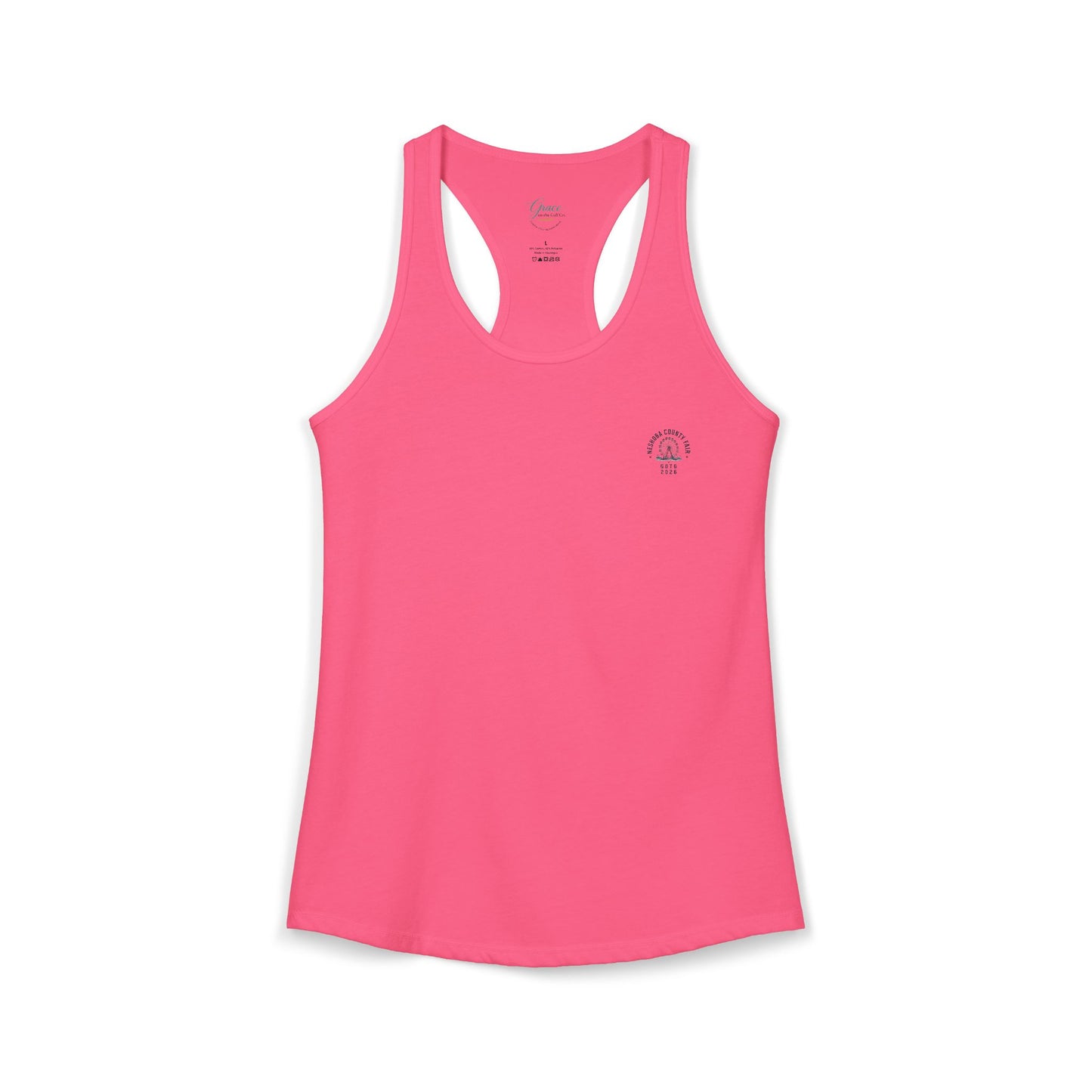 Neshoba County Fair Cabin House party Women's Ideal Racerback Tank