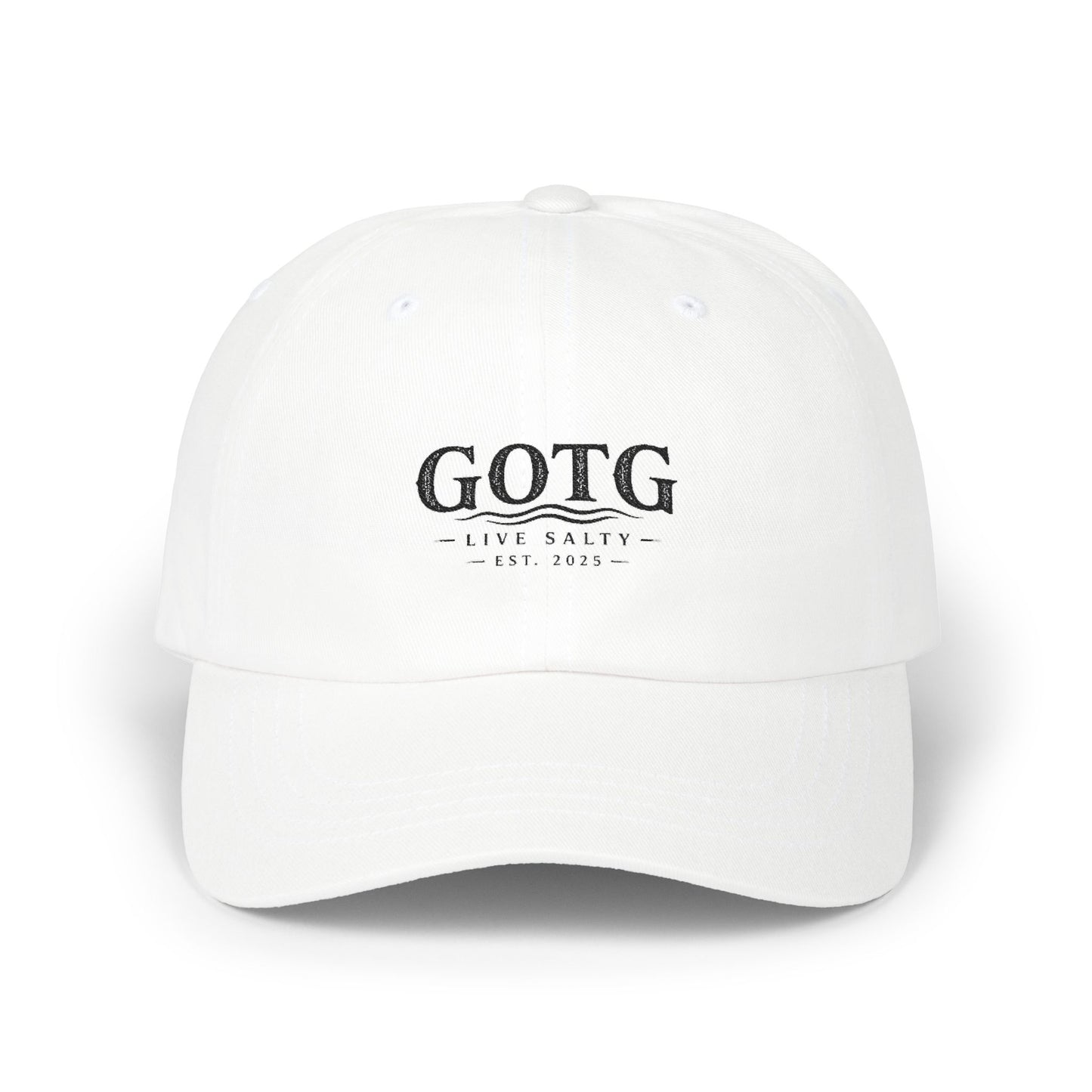 GOTG 'Live Salty' Classic Dad Cap — Embroidered Fishing & Coastal Hat