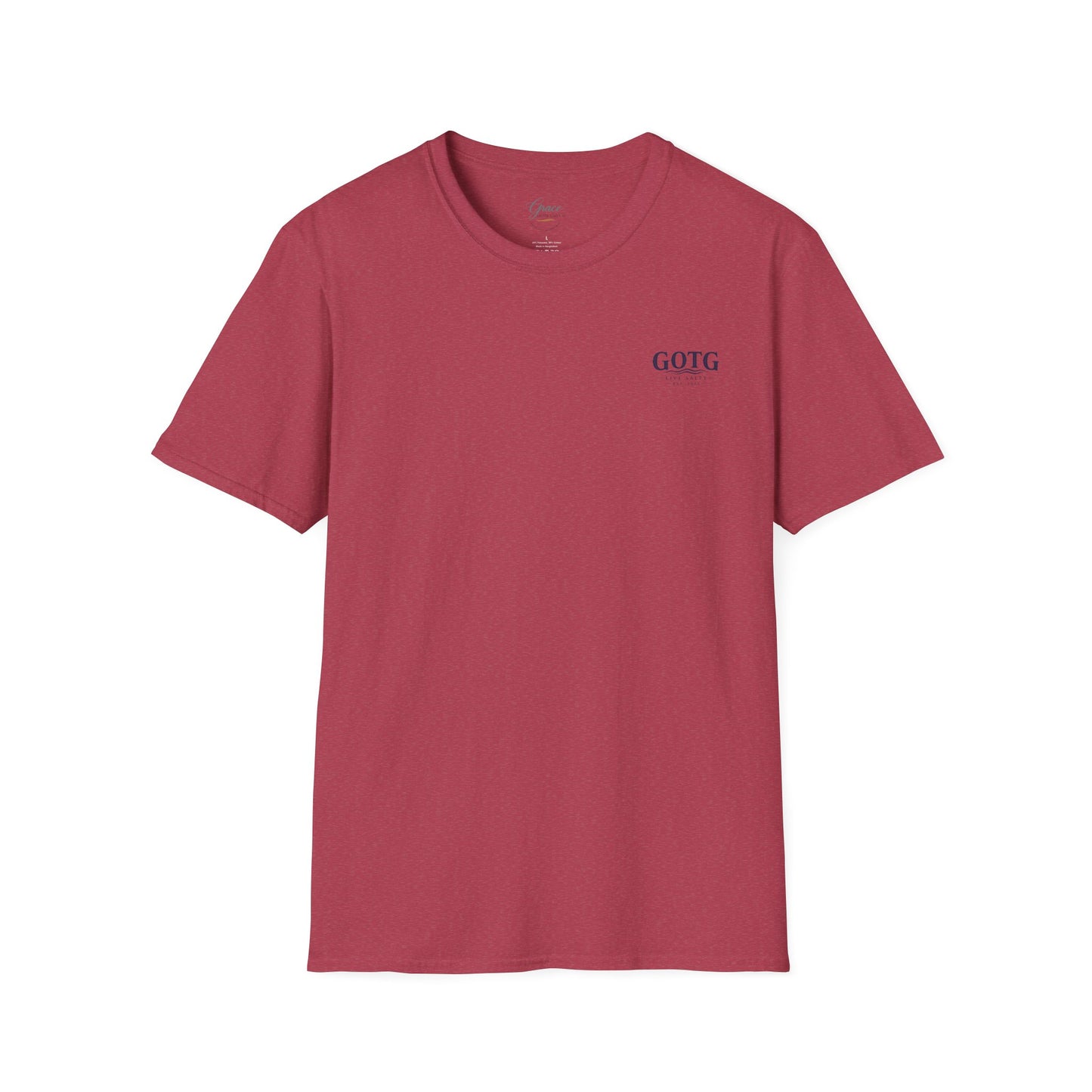 Minimal GOTG Chest Logo T‑Shirt — Casual Graphic Tee