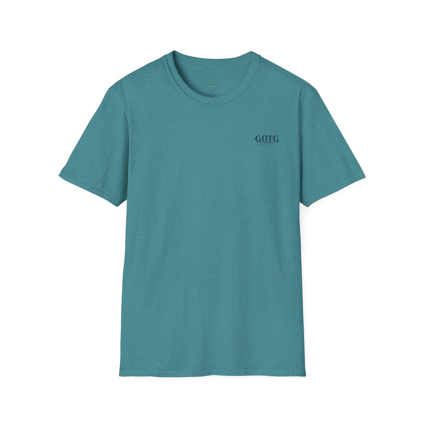 Sunset Crane Logo T‑Shirt — Casual Chest Print Graphic Tee