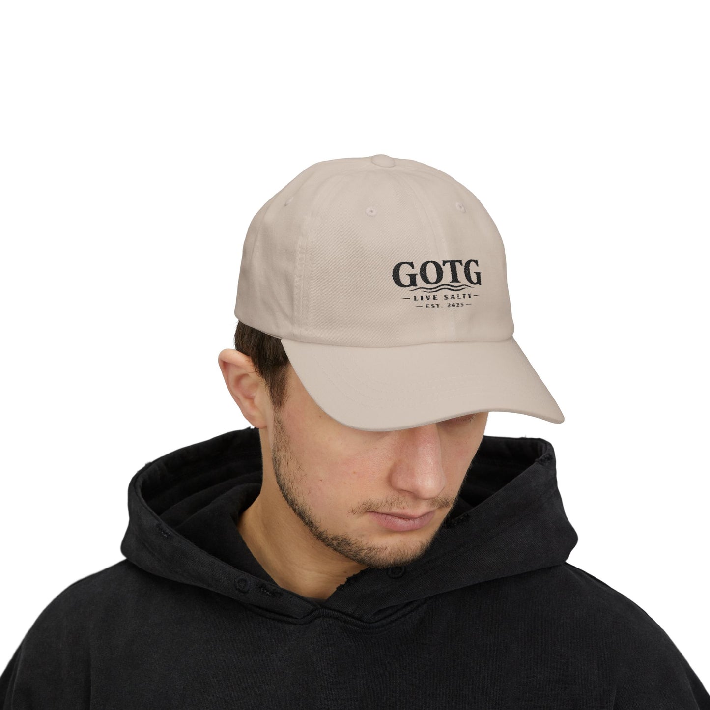 GOTG 'Live Salty' Classic Dad Cap — Embroidered Fishing & Coastal Hat