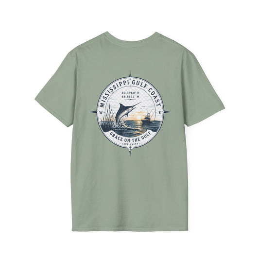 Grace on the Go Marlin Logo T-Shirt — Subtle Faith Graphic Tee
