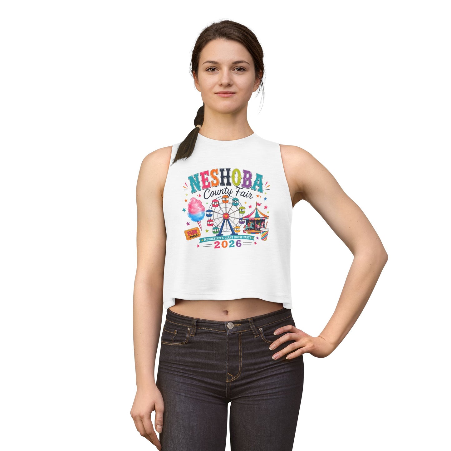 County Fair Crop Top — 'Neshoba County Fair 2026' Festival Graphic Tank