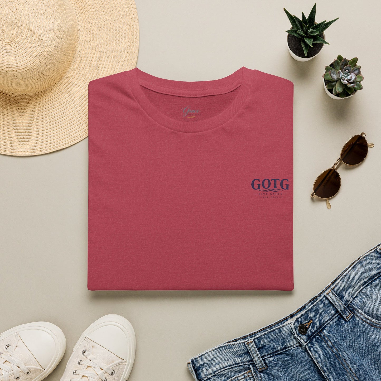 Minimal GOTG Chest Logo T‑Shirt — Casual Graphic Tee