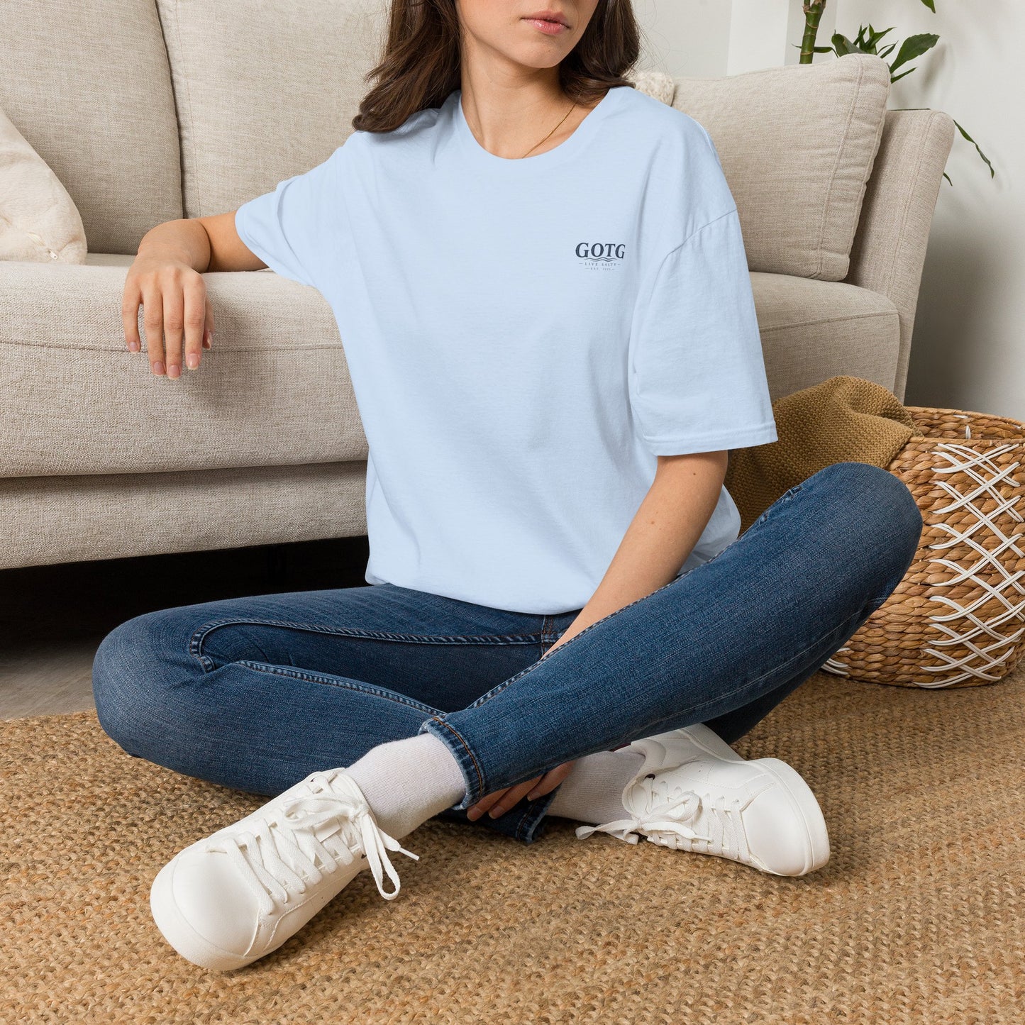 Minimal GOTG Chest Logo T‑Shirt — Casual Graphic Tee