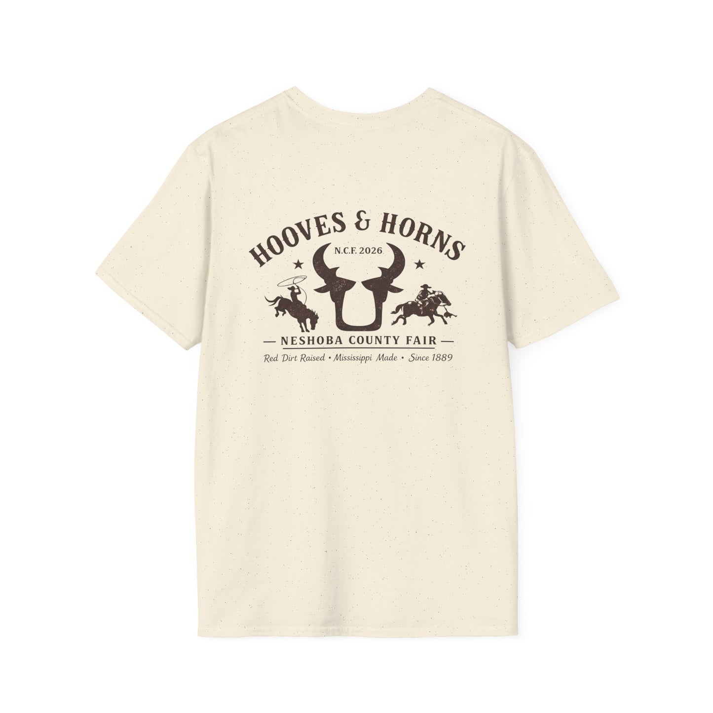 Saddle Up Tee Neshoba County Fair 2026 — Minimal Western Logo T-Shirt