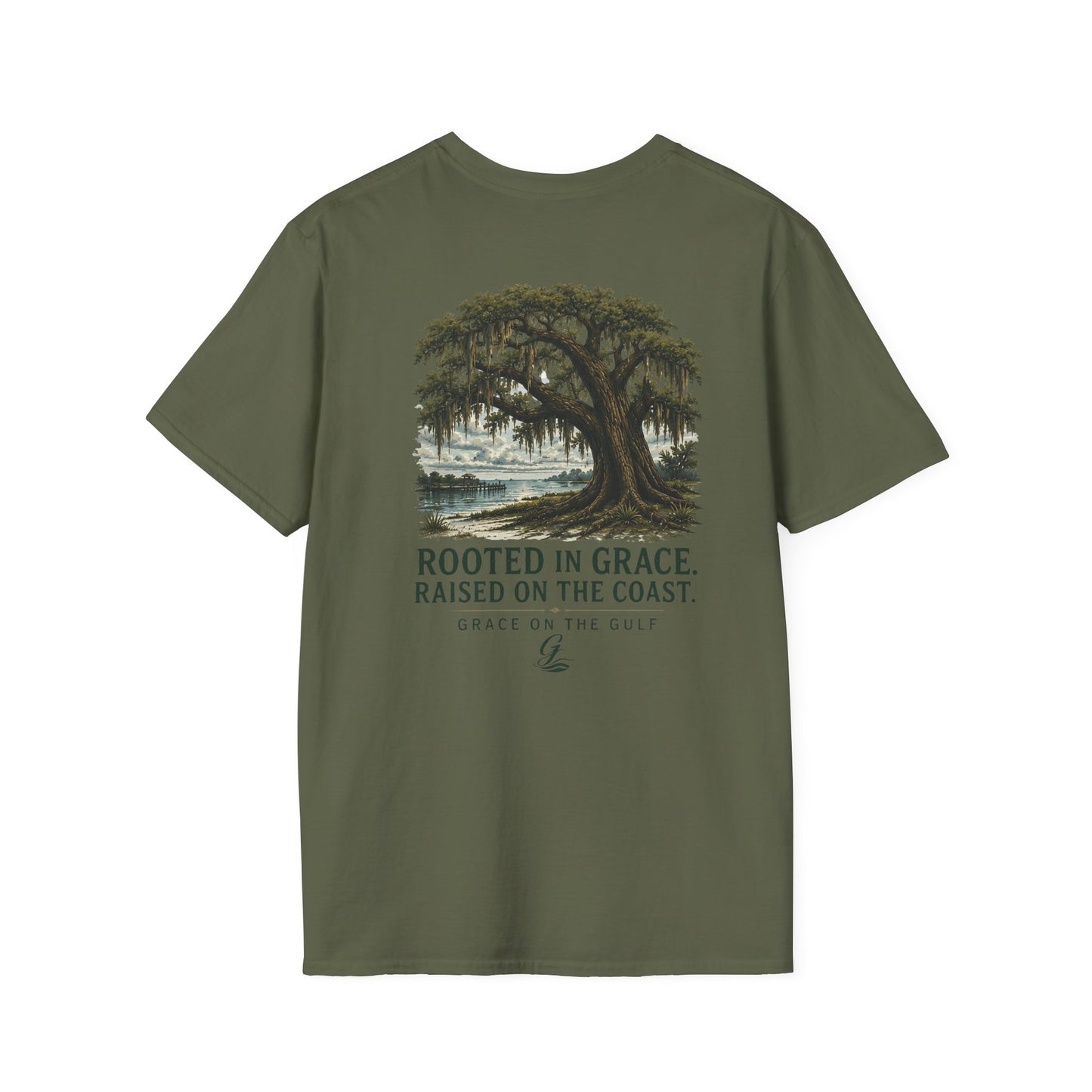 GOTG Rooted in Grace Unisex Tee T‑Shirt – Casual Graphic Tee with Small Chest Print
