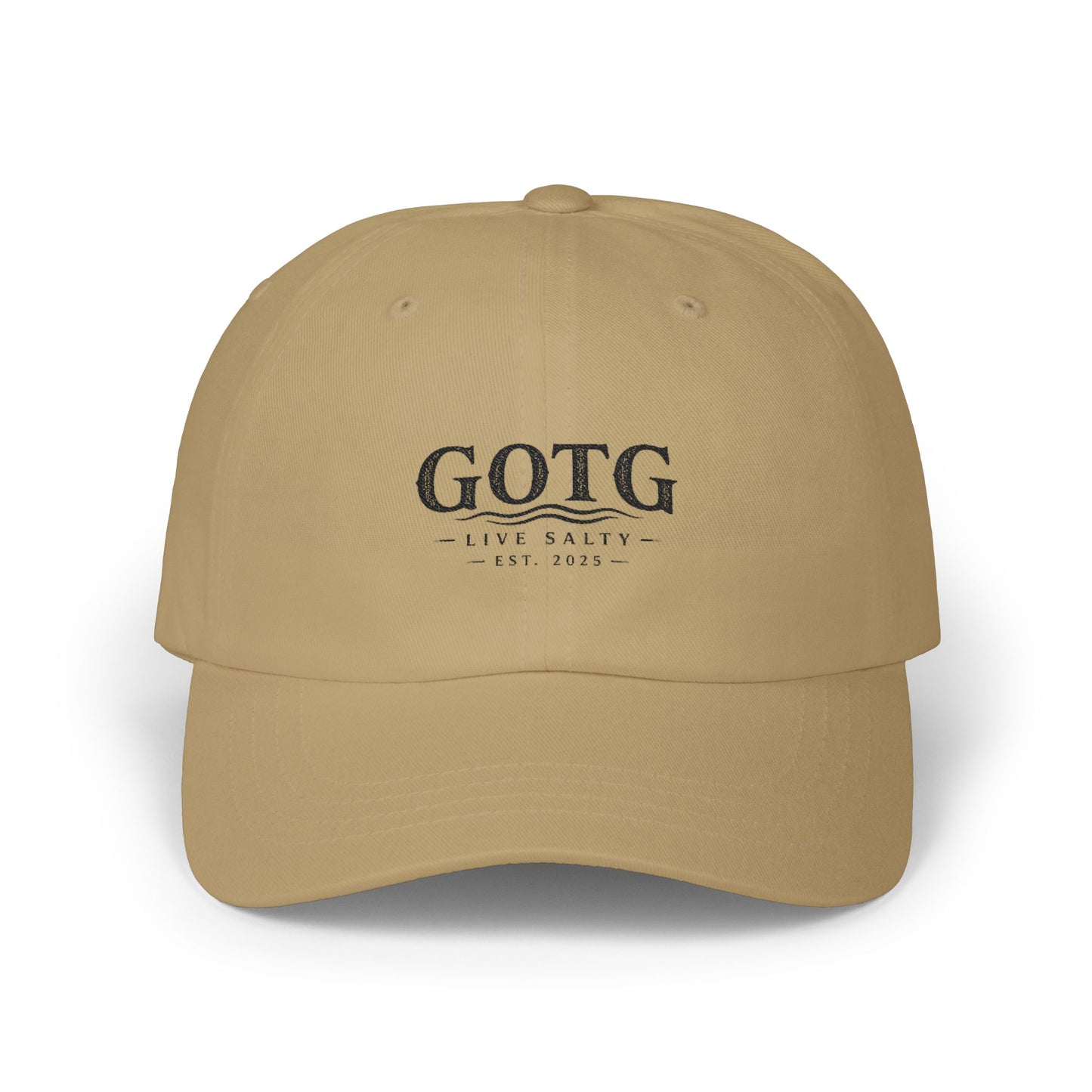 GOTG 'Live Salty' Classic Dad Cap — Embroidered Fishing & Coastal Hat