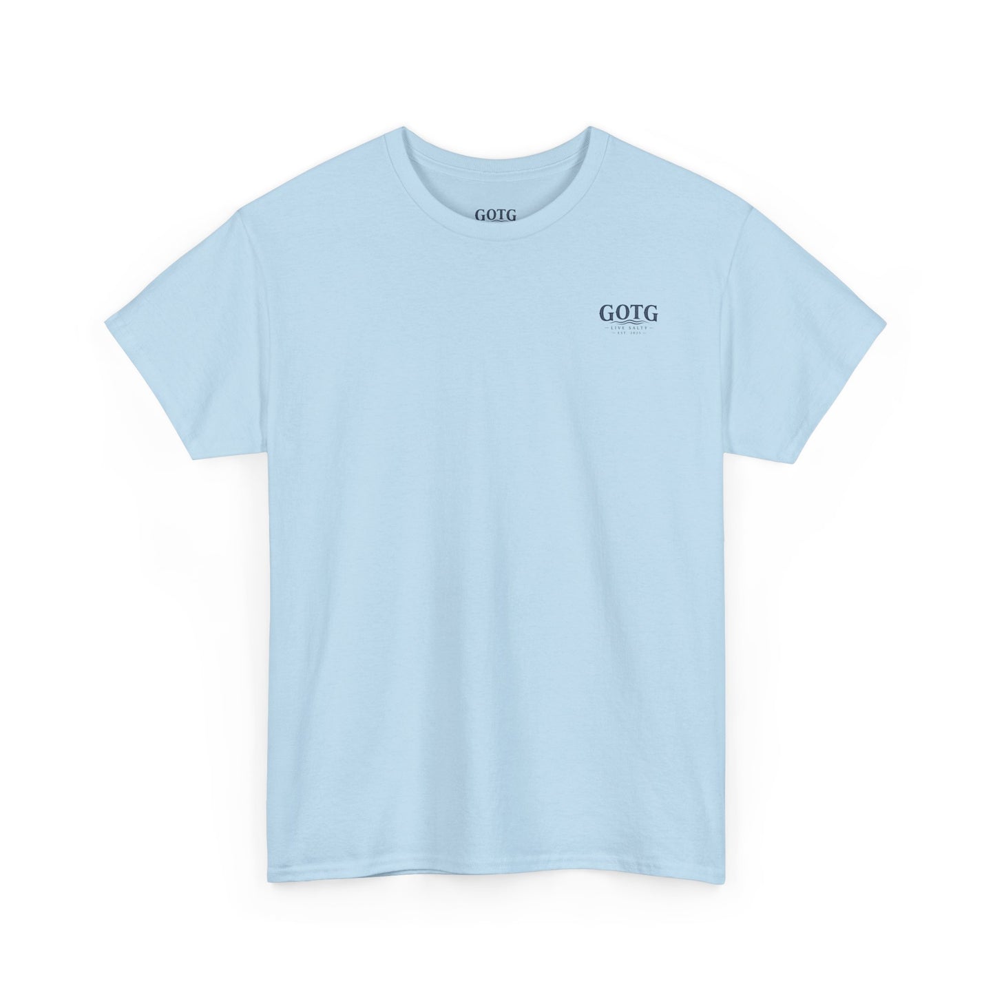 GOTG Saltwater & Salvation Tee — Grace on the Gulf Beach Christian T‑Shirt