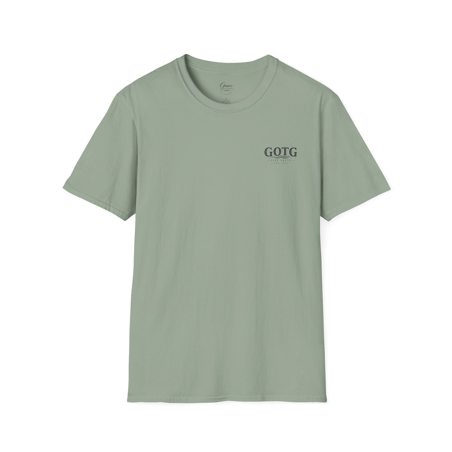 GOTG Rooted in Grace Unisex Tee T‑Shirt – Casual Graphic Tee with Small Chest Print