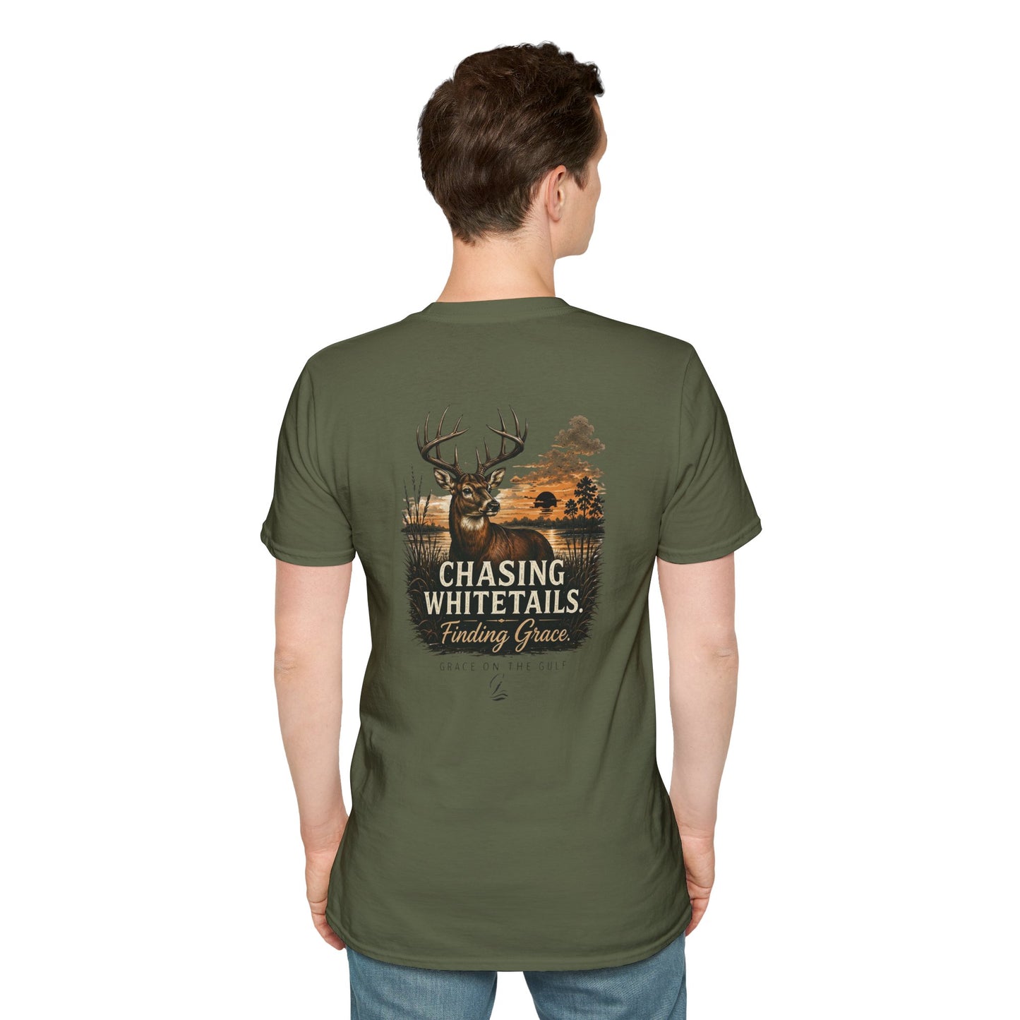 Chasing Whitetails GOTG Tee Chest Tee — Casual Women's & Men's Monogram T‑Shirt