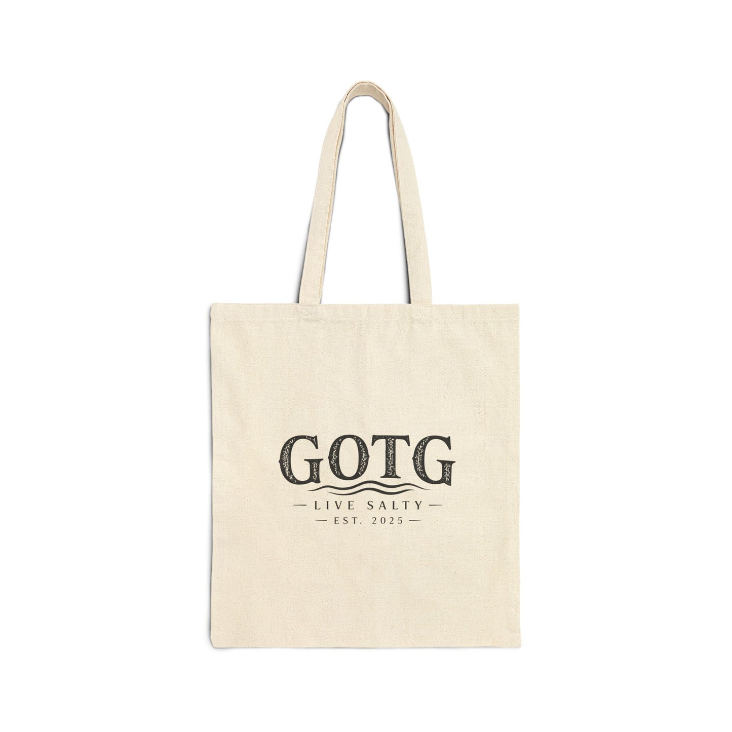 GOTG 'Live Salty' Cotton Canvas Tote Bag – Nautical Beach Market Tote