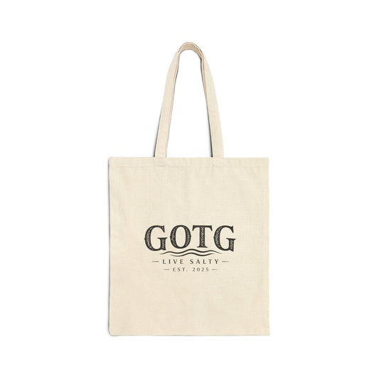 GOTG 'Live Salty' Cotton Canvas Tote Bag – Nautical Beach Market Tote