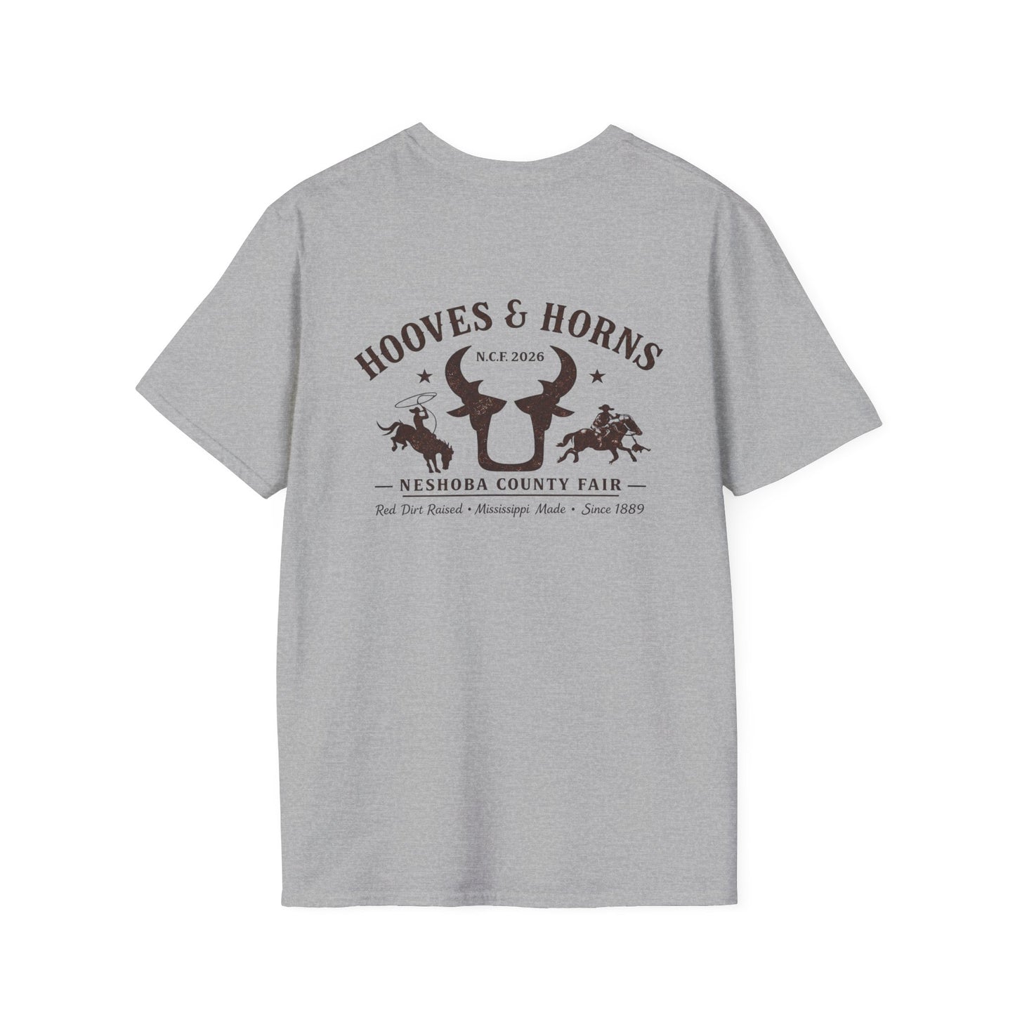 Saddle Up Tee Neshoba County Fair 2026 — Minimal Western Logo T-Shirt