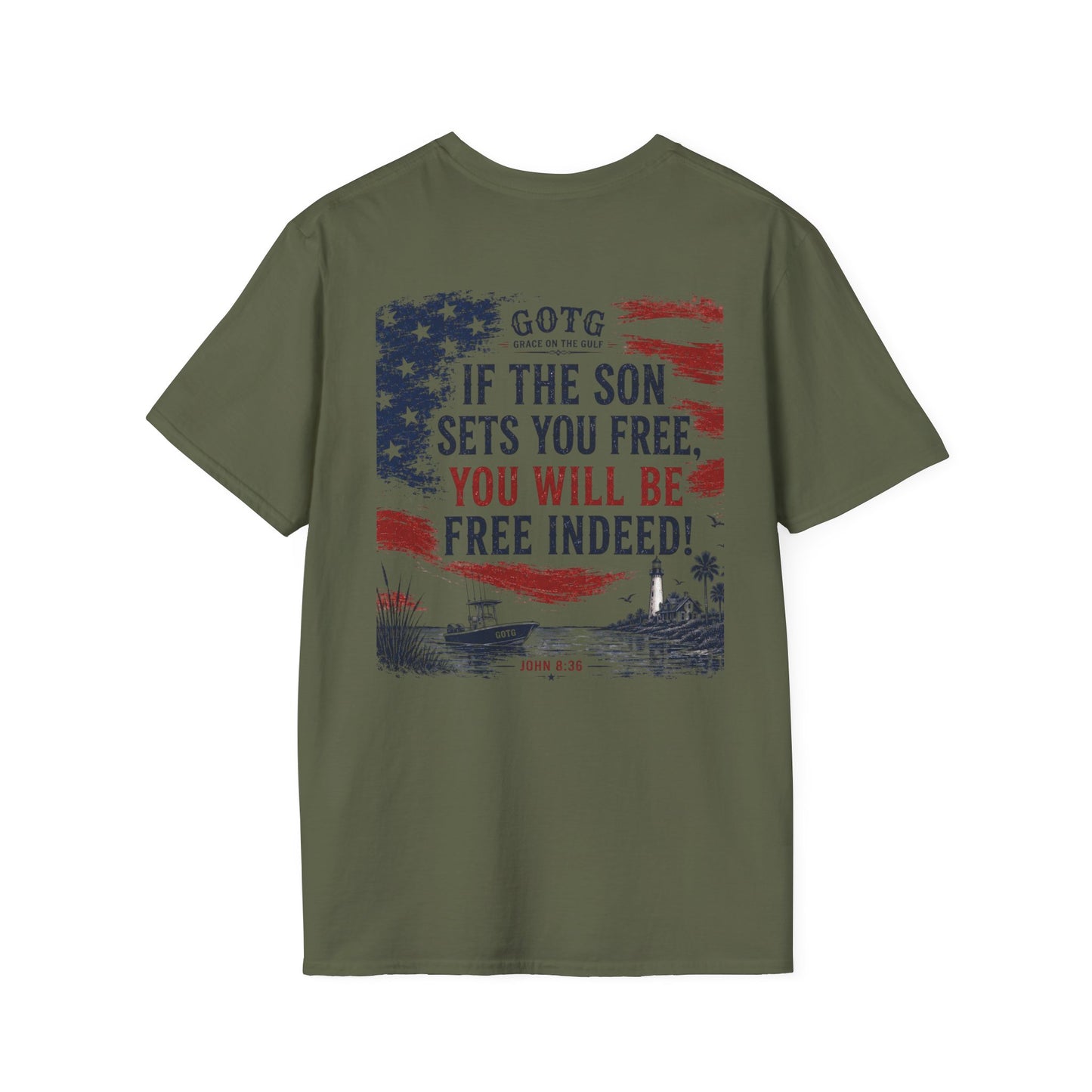 GOTG 250th Year - John 8:36 T-shirt