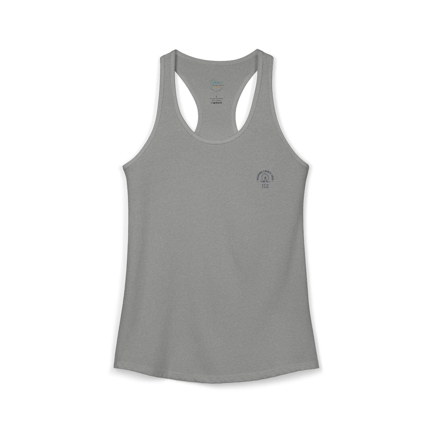 Neshoba County Fair Cabin House party Women's Ideal Racerback Tank