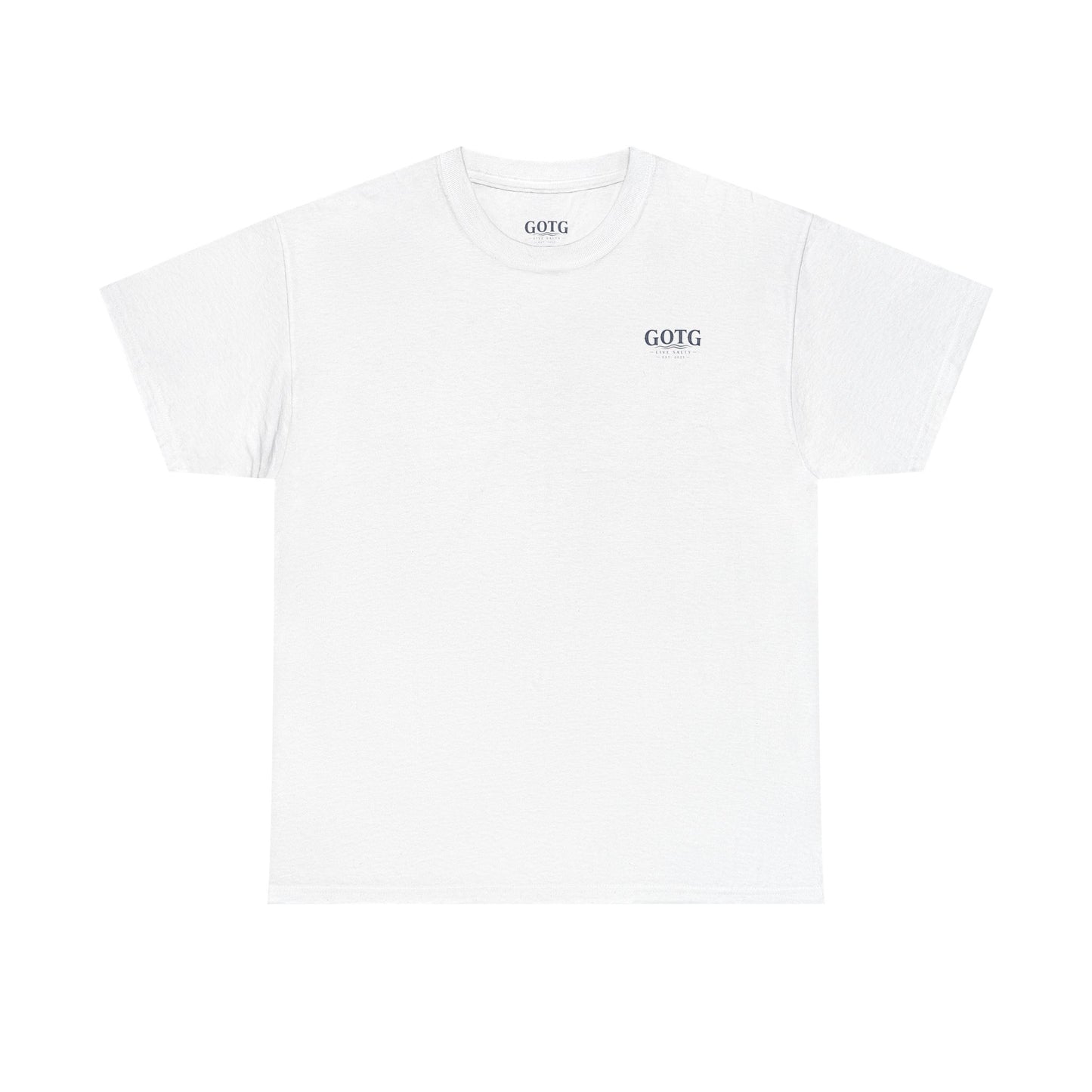 GOTG Saltwater & Salvation Tee — Grace on the Gulf Beach Christian T‑Shirt
