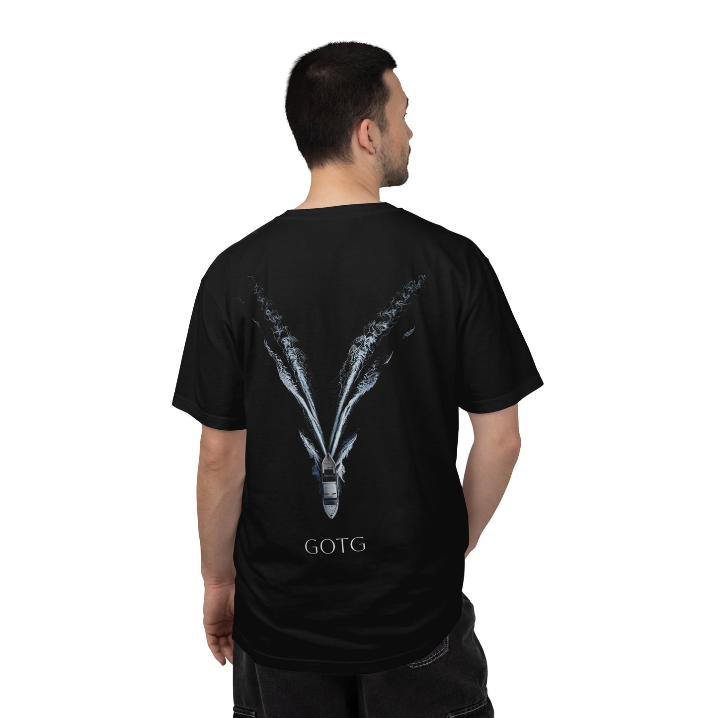 T-Shirt — "Grace" Coastal Boat Graphic (GOTG)