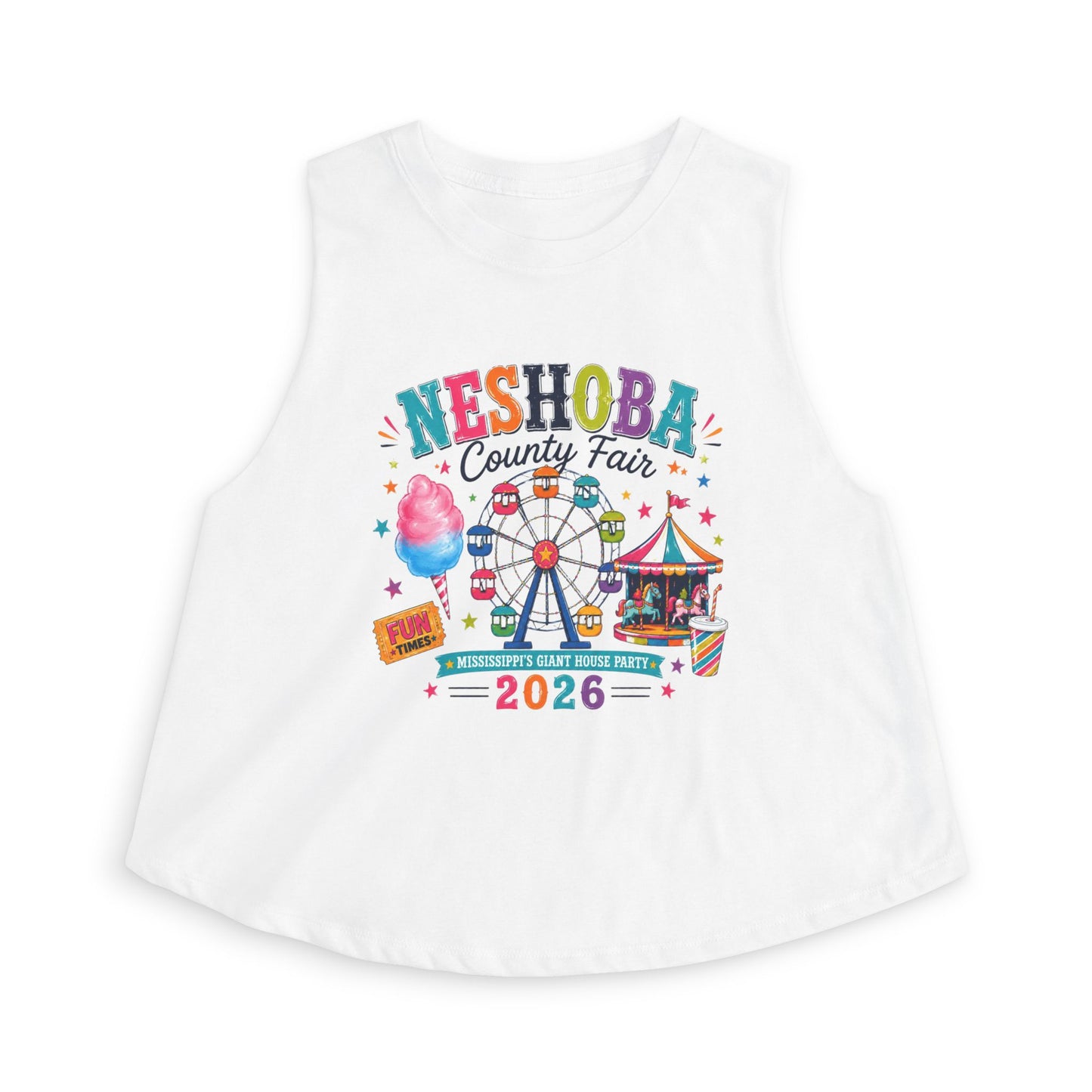 County Fair Crop Top — 'Neshoba County Fair 2026' Festival Graphic Tank