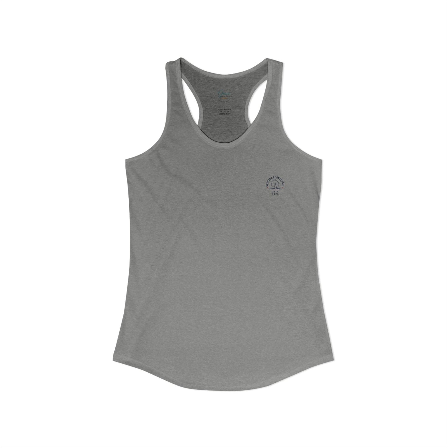 Neshoba County Fair Cabin House party Women's Ideal Racerback Tank